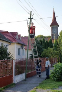 Demontáž linky miestneho rozhlasu