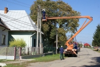 Montáž linky verejného osvetlenia