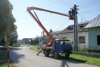 Montáž linky verejného osvetlenia