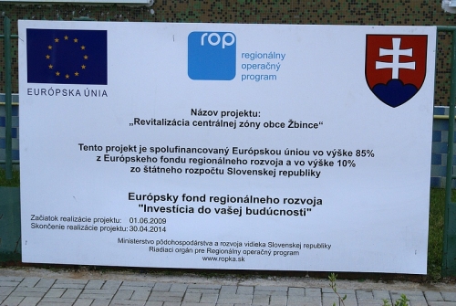 Revitalizácia centrálnej zóny obce Žbince