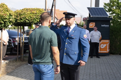 Odovzdávanie hasičskej techniky pre DHZ Žbince
