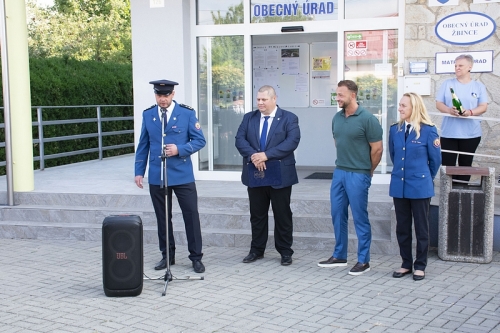 Odovzdávanie hasičskej techniky pre DHZ Žbince