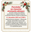 Pozvánka na vianočné stretnutie občanov